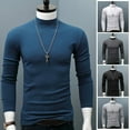 thumbnail image 6 of CENL Winter Warm Men Mock Neck Basic Plain T-shirt Blouse Pullover Long Sleeve Top, 6 of 6