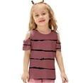 thumbnail image 4 of Zpanxa T-Shirts pour Tout-Petites Fille Imprimé Décontracté Manches Courtes Col Rond Haut Mode avec Coton 4 Ans, 4 of 7
