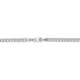 thumbnail image 4 of 14K White Gold 3.35mm Semi-Solid Curb Link Chain 16 Inch, 4 of 5