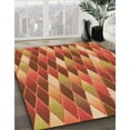thumbnail image 3 of Ahgly Company Machine Washable Indoor Round Transitional Orange Area Rugs, 5' Round, 3 of 7