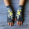 thumbnail image 6 of Women's Gloves Mittens 2023 Handembroidered Gloves Women'S Knitted Gloves Floral Gloves Winter Warm Gloves Hand Woven Fingerless Embroidered Gloves, Women's Accessories Gloves Mittens, 6 of 9