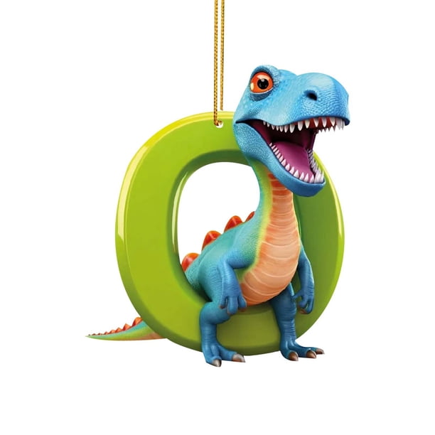XWSHYW Decoraciones Navideñas Decoración Navideña Dinosaurio 26 Letras En Inglés Colgante de Dinosaurio