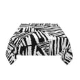 thumbnail image 3 of YFYANG Square Polyester Table Cloth, 54" x 54" Reusable Table Cover Kitchen Dining Room Abstract Vintage Black Leaf Texture Decorative Tablecloths for Tables of 2-4 People, 3 of 8