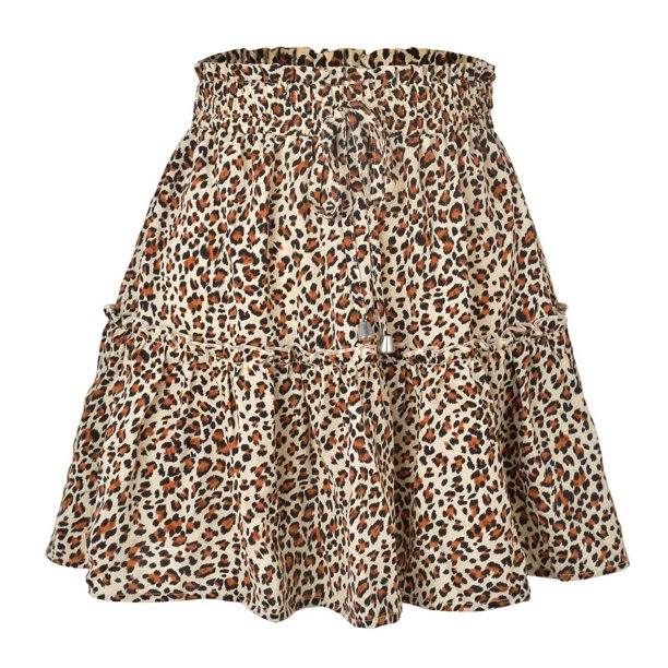 Paquete de gasa de moda para mujer Falda estampada de cintura alta a la cadera Falda acampanada floral pequeña Wmkox8yi FGJ2472