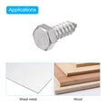 thumbnail image 4 of Uxcell Hex Head Lag Screws Bolts, 1/2" x 1-1/2" 304 Stainless Steel Partial Thread Wood Screws, 25 Pack, 4 of 7