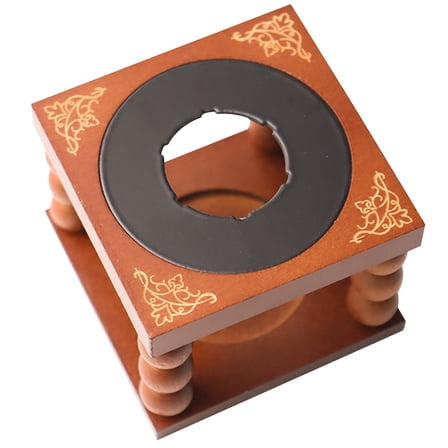 OUNONA Wax Melting Pot with Simple Wood Base, 1 Piece, Electric Wax Warmer for Home Fragrance and Candle Making