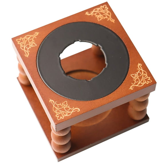 OUNONA Wax Melting Pot with Simple Wood Base, 1 Piece, Electric Wax Warmer for Home Fragrance and Candle Making