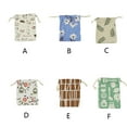 thumbnail image 2 of kurtrusly Drawstring Bag Reusable Cotton Linen Candy Snack Pouch Jewelry Holder Desktop Cookies Biscuits Organizer Favor Protector Type 5, 2 of 9