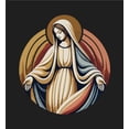 thumbnail image 5 of Virgin Mary  Adult Black Long Sleeve Hoodie-Medium, 5 of 6