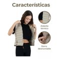 thumbnail image 3 of Chaleco Acolchado Impermeable HikePath para Mujer Beige Talla Extra Grande, 3 of 5