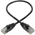 thumbnail image 2 of Tripp Lite Cat6a Gigabit Snagless Molded Slim UTP Network Patch Cable (RJ45 M/M), Black, 1 ft., 2 of 5
