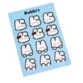 thumbnail image 3 of Gonyscag-pegatinas De Conejo Para Diario, Pegatinas Bonitas De Conejito Para Decoración, Sello, Pegatinas De Animales Kawaii Para Planificador, Botella De Agua Y Portátil, 3 of 5