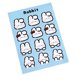 thumbnail image 4 of Dekaim-pegatinas De Conejo Para Diario, Pegatinas Bonitas De Conejito Para Decoración, Sello, Pegatinas De Animales Kawaii Para Planificador, Botella De Agua Y Portátil, 4 of 13