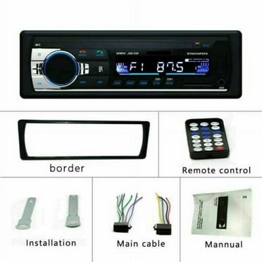 PYLE PLR14MPF - In-Dash AM/FM-MPX MP3 Shaft Style Dual Knob Radio w/USB ...