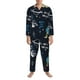 thumbnail image 3 of Balery Space Pijama para Hombre de Dos Piezas con Manga Larga, Conjunto de Dormir y Descanso Suave con Bolsillos-Large, 3 of 7
