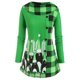 thumbnail image 1 of Camiseta Talla Extra Manga Larga Estampado Cuadros Navidad Rosegal  Mangas largas de talla grande, 1 of 5