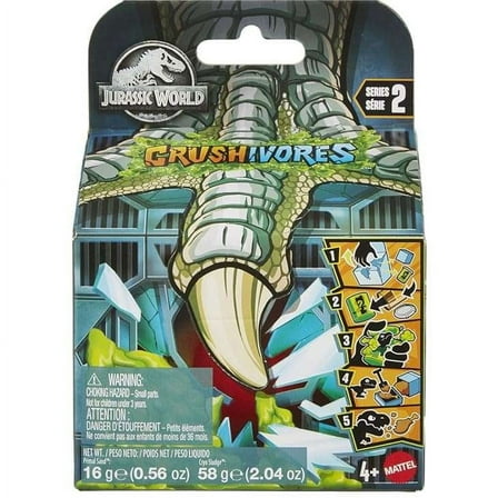Jurassic World Series 2 Crushivores Mystery Pack (1 RANDOM Dinosaur Mini Figure)