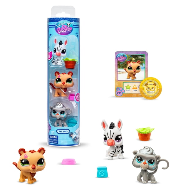 Figuras de Juguete Littlest Pet Shop BF00597 Set de 3 Piezas