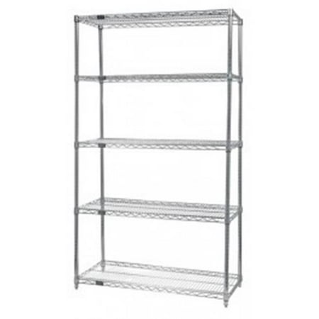 

Quantum Storage WR86-2124C-5 5-Shelf Chrome Wire Shelving Unit - 21 x 24 x 86 in.