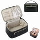 thumbnail image 1 of Bolsa De Cosméticos De Viaje Gran Capacidad Impermeable, Organizador Portátil Con Compartimentos Para Maquillaje Y Brochas, Neceser Mujer PU Cuero (Black), 1 of 8