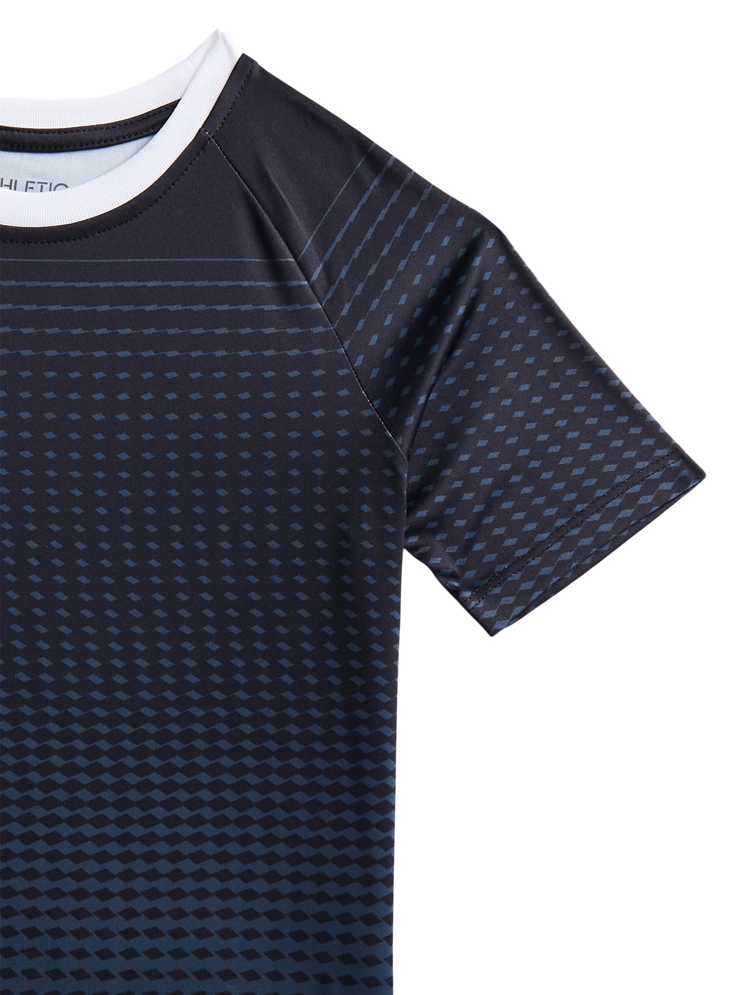 Athletic Works Boys Soccer Jersey Tee with Short Sleeves, Sizes XS-XXL