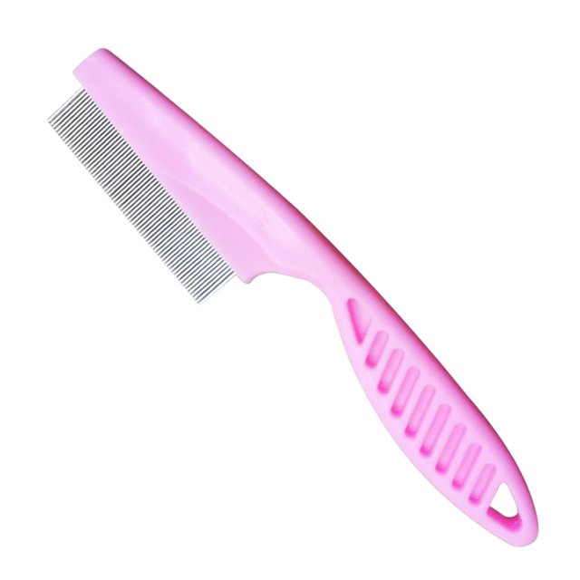 Bsvklp Gato Perro Piojos Peine para Pulgas Herramienta Aseo Multifuncional Suministros para (Rosa S)