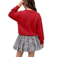 thumbnail image 6 of Lovzfmll Girl's Party Set, Glitter Button Cardigan & A-Line Skirt, Dressy Outfits for Toddler, 1-2 Years, 6 of 6