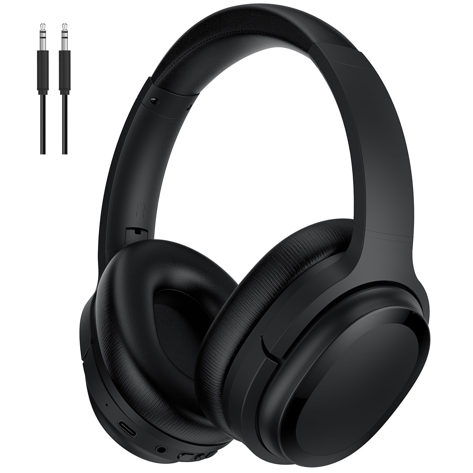 COWIN Active Noise Cancelling Headphones Bluetooth Headphones Wireless Headphones over Ear with Mic/Aptx, Comfortable Protein Earpads 30H Playtime, Foldable Headphones for Travel/Work - Black