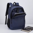 thumbnail image 5 of Laptop Backpack,19 Inch Multi-Compartment Waterproof Lightweight Bag for Men Women | Travel Essentials Bag | Large capacity Commute Daypack,Navy, 5 of 8
