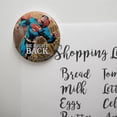 thumbnail image 2 of Superman Be Right Back Kitchen Refrigerator Locker Button Magnet, 2 of 6