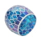 thumbnail image 5 of Candelabro De Vidrio Perfumado, Soporte De Luz De Té De Vidrio Azul Púrpura, Ambiente De Textura Artesanal De Mosaico Para Mesa De Comedor, 5 of 7
