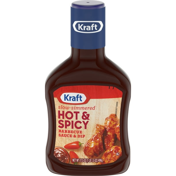 Kraft Slow Simmered Hot Spicy Barbecue Sauce 17 5 Oz Bottle Walmart Com Walmart Com