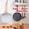 thumbnail image 4 of Luvan 12 x 14 inches Aluminum Non-stick Pizza Paddle with Foldable Wooden Handle,Aluminum Pizza Peels for Bakers,Pies, 4 of 7