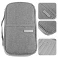 thumbnail image 5 of Organizador de documentos de viaje, cartera para pasaporte, bolsa impermeable para pasaporte (estilo aleatorio), 5 of 5