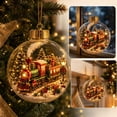 thumbnail image 5 of Glowing Christmas Story Ornament, Light-Up Mini Holiday Scene with Warm LED Light, Festive Keepsake Gift for Home Christmas Party Decoration, 5 of 6