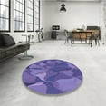 thumbnail image 4 of Ahgly Company Machine Washable Indoor Rectangle Transitional Purple Amethyst Purple Area Rugs, 8' x 12', 4 of 7