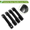 thumbnail image 4 of Cubierta de manija de puerta exterior trim frontal izquierda, frontal derecha, trasera izquierda, trasera derecha para Toyota Tacoma 2024-2025 fibra de carbono negra ABS 1 juego, 4 of 7