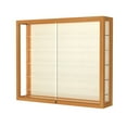 thumbnail image 3 of Waddell 8903K-MB-MK Heirloom 36 x 30 x 8 in. Wall Case with 5 Shelves, Mirror Back - Carmel Oak, 3 of 6