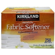Kirkland Signature Premium Fabric Softener, Refreshing Scent, 250 Count