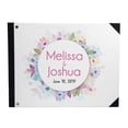 thumbnail image 1 of Darling Souvenir Multicolor Floral & Leaves Printed Wedding Guest Book Hardbound Cover Sign In Book Registry Scrapbook-7 x 9 Inches, 1 of 5