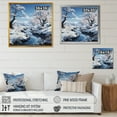 thumbnail image 4 of Designart "Frosty River Serenity II" Snow Floater Framed Canvas Prints, 4 of 5