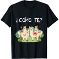 thumbnail image 1 of Playera Funny Spanish Tee, Como Te Llama, Llama Tshirt, Manga Corta Unisex, Color Negro, Talla Chica, 1 of 6
