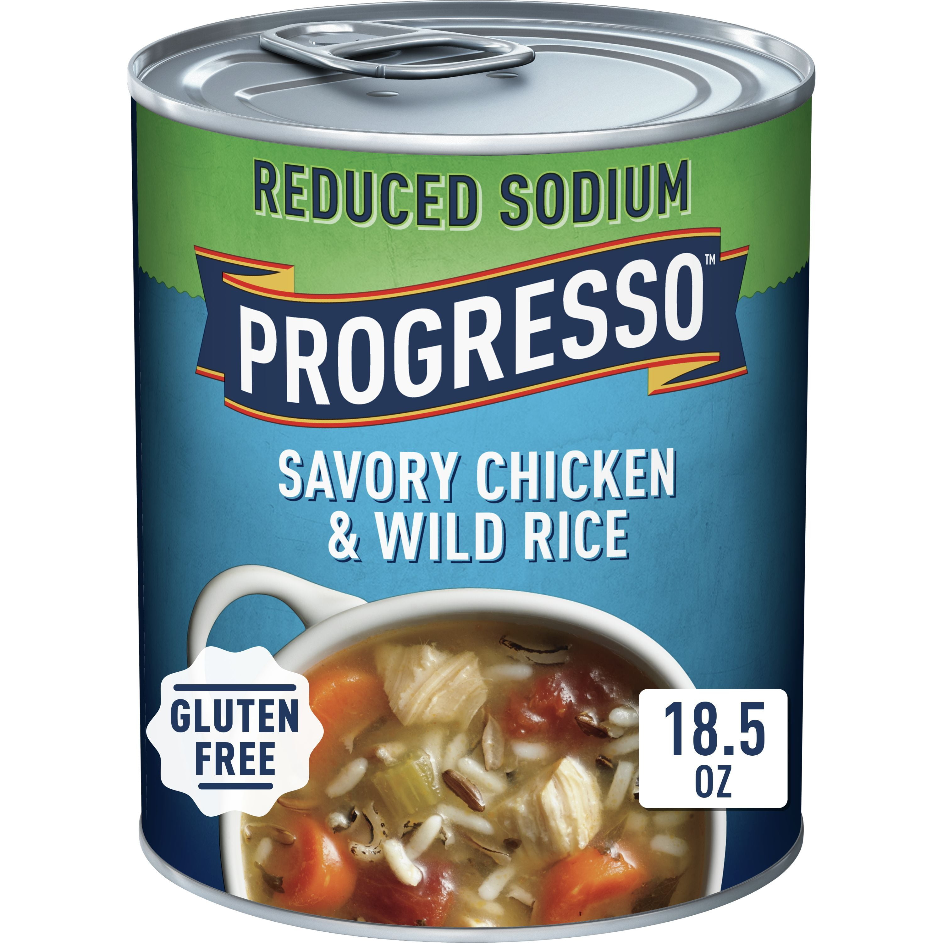 Progresso Reduced Sodium, Savory Chicken & Wild Rice Soup, 19 oz