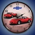thumbnail image 2 of Collectable Sign and Clock 1981 Corvette LED Lighted Premium Wall Clock, 2 of 7