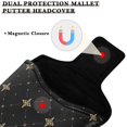 thumbnail image 3 of Haosy Luxury Gold Stars Dot Golf Mallet Putter Cover Strong Magnetic Leather Golf Club Headcover Closure, 3 of 7