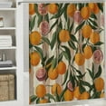 thumbnail image 6 of Shiartex Decorative Peach Shower Curtain for Bathroom,Cute Shower Curtain Set Waterproof Polyester Fabric,Bathroom Shower Curtain Sets Hooks,Machine Washable Fruit Theme Peachy Pink 36x72, 6 of 7