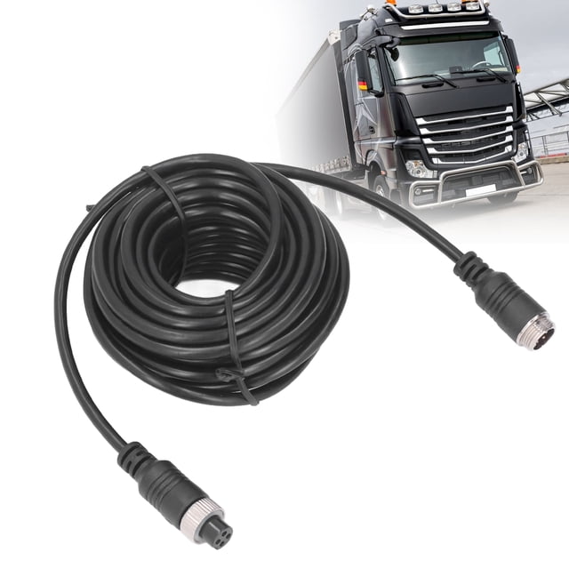 Backup Camera Extension Cable, Stable Signal Transmission 4 Pin Aviation Video Extension Cable For Truck For Trailer