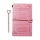thumbnail image 1 of Regalo: Juego de Cuaderno Rosa + Bolígrafo Corazón, Cuaderno de Cuero, Notas Recargables, Diario de Viajes, 1 of 3