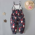 thumbnail image 5 of Edvintorg 1-6Years Baby Rompers Girl Christmas Clearance Cute Print Printing Sling Sleeveless Backless Romper Jumpsuit Christmas Gifts Children's Clothing, 5 of 7