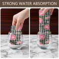 thumbnail image 6 of 2 Pcs Pioneer Flower Floral Print Pattern Kitchen Towels, Funny Microfiber Dish Towel Set, 18" X 26" Tea Towels, 6 of 6